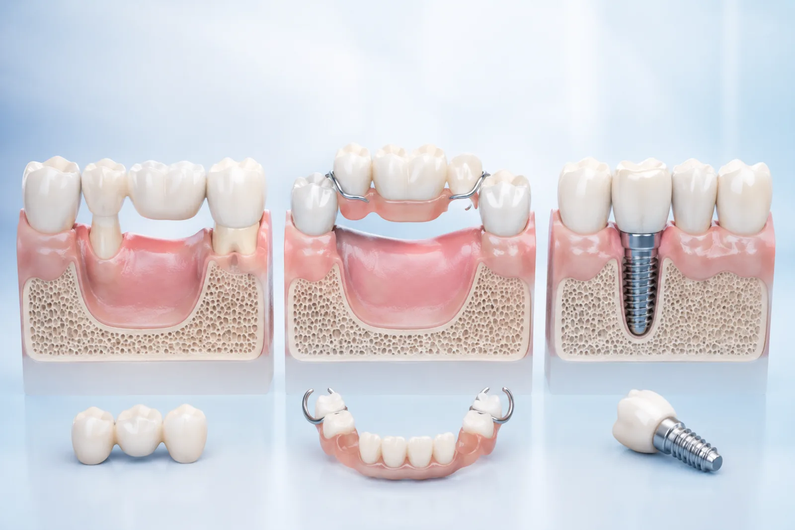 Implant, bridge ou dentier : quelle est la meilleure option ?