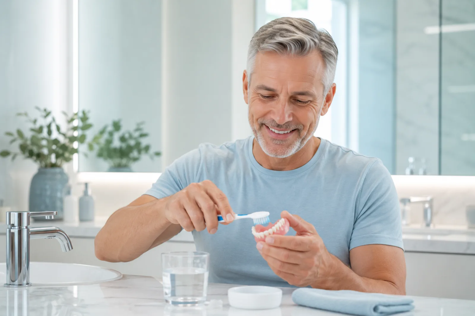 Comment nettoyer une prothèse dentaire efficacement ?
